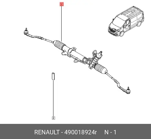Рулевая рейка RENAULT 490018924R