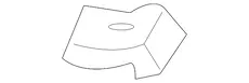 BRACKET,HOOD PRIM LAT 15672319 GMC