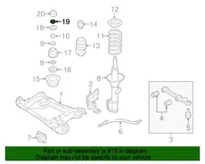 NUT - REBOUND STOP ASM TO STRUT 92138740 CHEVROLET