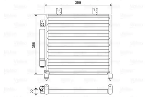 Конденсер OPEL AGILA 00-08 814437 VALEO
