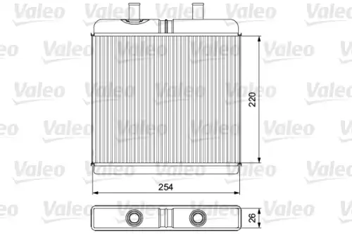 Радиатор печки VALEO 811539