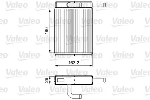 Радиатор печки VALEO 811558