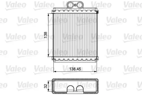 Радиатор печки VALEO 811550