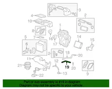 TUBE,HTR CORE(INLT)(ACDelco #25786449) GMC