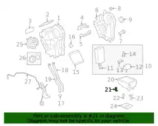 CLIP,A/C EVPR CASE(FRONT UNIT)(PART OF 13)(1.272) 23394102 GMC
