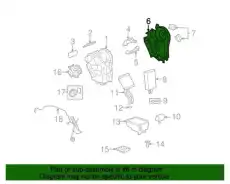 CASE,AUX A/C EVPR & BLO(OUTER) 15920869 GMC