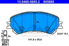 Тормозные колодки дисковые ATE 13.0460-5685.2