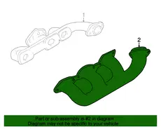 MANIFOLD,EXH(MCHG) 24504379 PONTIAC
