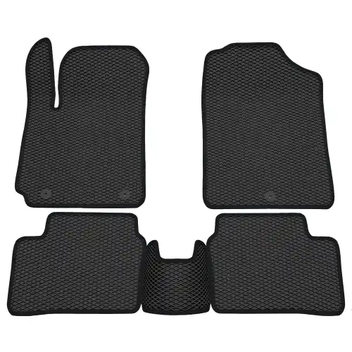 Коврики в салон REZKON 9021050201 Kia Picanto 2011-2017 4 шт., черный