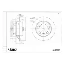 Тормозной диск GANZ GIJ10121 ,
