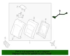 Latch assy - rear seat lock, lh 89730F2600TRY HYUNDAI