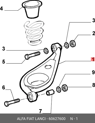 СТОЙКА ЛЕВ. 60627600 ALFA ROMEO