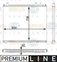 Интеркулер HELLA 8MK 376 701-961