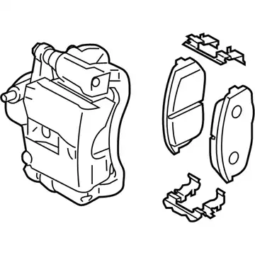 Brake assy - front, rh 58130J9100 HYUNDAI