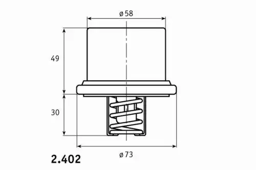 Термостат системы охлаждения HELLA 240279