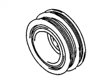 PULLEY,CR/SHF(197.25MM)(1 POLY-GROOVE)(CODE AAR) 10085754 GMC
