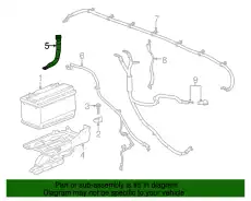 BRACE,BAT TRAY FRT 22829070 GMC