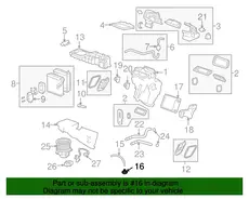 DRAIN,A/C EVPR & BLO CASE(ACDelco #15-81091) 25874761 BUICK
