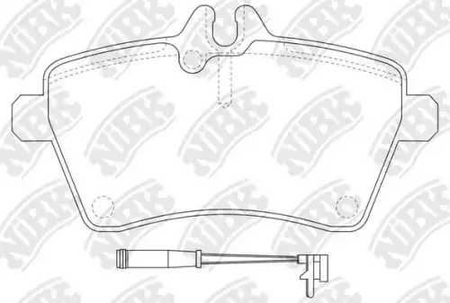 Тормозные колодки дисковые передняя ось NIBK PN0489W