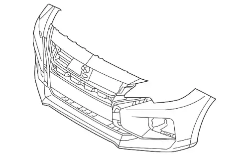 НАКЛАДКА ПЕРЕДН. БАМПЕРА 6400J974 MITSUBISHI