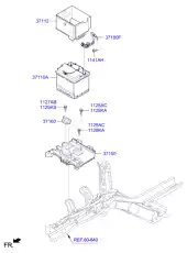 Поддон акумулятора 37150H8600 KIA
