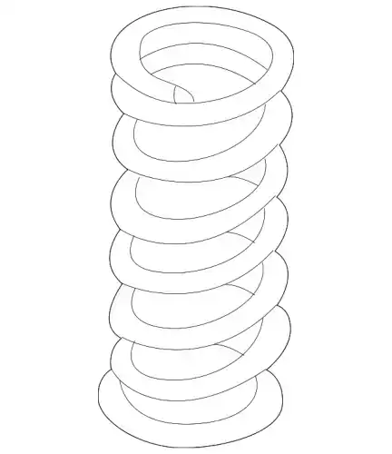 SPRING, FRONT(CODE FCT) (MAX LOAD 3567 LB)(1985-1989) 15058528 GMC