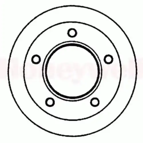 Тормозной диск BENDIX 561876B