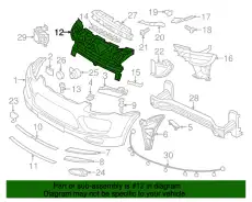 Решетка бампера PORSCHE 95850568300