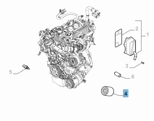 Фильтр масляный FIAT 46337528