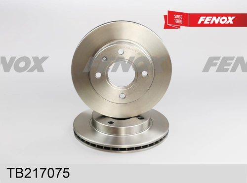 Тормозной диск FENOX TB217075 вентилируемый , передняя ось
