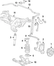 Рычаг подвески GM 84339416
