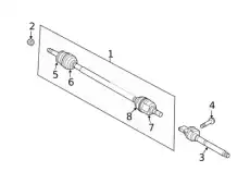 joint kit-diff side.lh 495L3Q5220 MOBIS