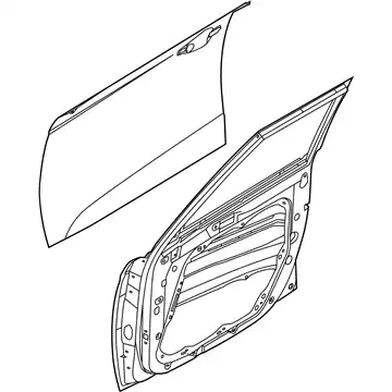 panel assy-front door.rh 76004K0001 MOBIS
