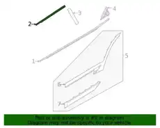 black tape-rr dr frame upr.rh 77522Q5000 MOBIS