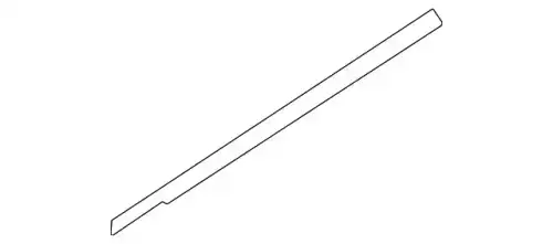 black tape-rr dr frame upr.rh 77522Q5000 MOBIS