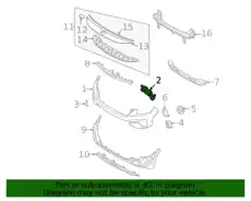 86551Q5010 ОПОРНАЯ ПЛАНКА БАМПЕРА MOBIS