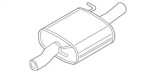 Средний глушитель 3QF253409G VAG