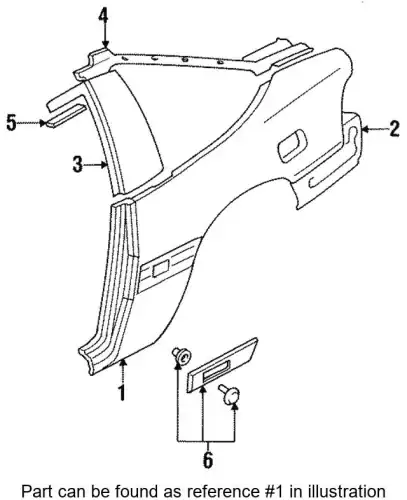 Крыло MITSUBISHI MB835813