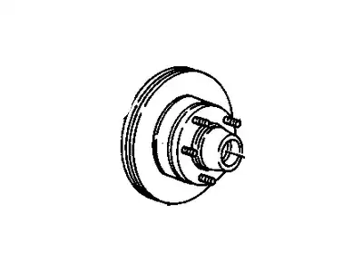 ROTOR,FRONT BRK(INCLS STUDS,BRG CUPS,RING & ROTOR) 19202729 GMC