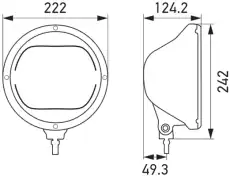 Фара HELLA 1F8016797-011