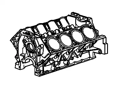 ENGINE,GASOLINE (SERV NEW)(300 CID)(x01,02) 03636835 CADILLAC