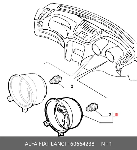 СПИДОМЕТР 60664238 ALFA ROMEO