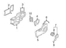 CASE,HTR & A/C EVPR 52486375 GMC