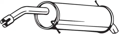 Глушитель центральный 154-499 BOSAL