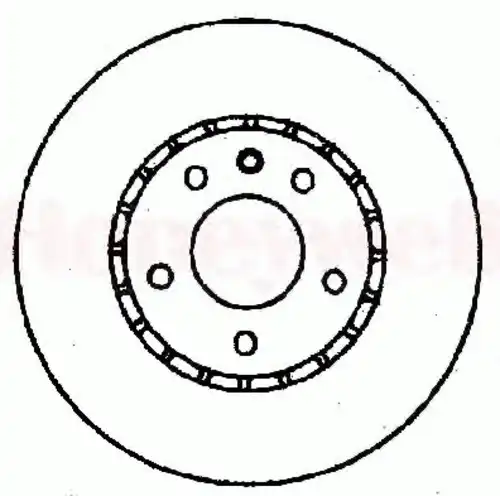 Тормозной диск BENDIX 561406B