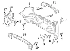 ГАЙКА УДЛИНИТЕЛЯ LR126277 LAND ROVER