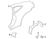 Подкрылок PORSCHE 992810907
