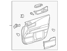 ОБИВКА ДВЕРИ 6762048720C4 TOYOTA / LEXUS