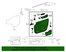 ОБИВКА ДВЕРИ 6762048720C4 TOYOTA / LEXUS