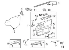 ОБИВКА ДВЕРИ 6762048720C4 TOYOTA / LEXUS